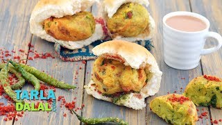 preview picture of video 'Vada Pav ( Mumbai Vada Pav) by Tarla Dalal'