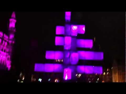 Интерактивната елха в Брюксел