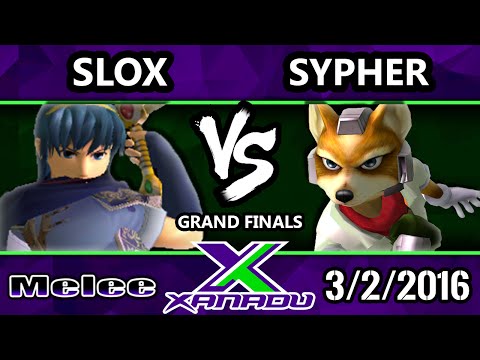 S@X 139 - Slox (Marth) Vs. Sypher (Fox) SSBM Grand Finals - Smash Melee