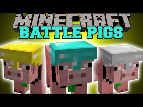 EPIC Minecraft: BATTLE PIGS! Super Pig Army MOD!
