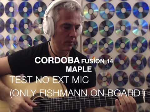Test Cordoba Fusion 14 maple solo ampli onboard ( no ext mic)