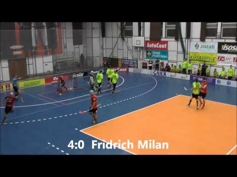 Sestřih utkání 11. kola ACE Tatran Omlux Střešovice vs. AC Sparta Praha Florbal 14.11.2013