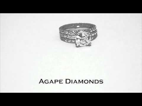 JL1038-2.25 ct cushion cut engagement ring with accents.m4v