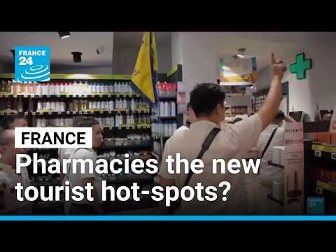 Why are tourists flocking to French pharmacies?