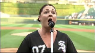 Jen Porter   Chicago White Sox   Canadian and US National Anthems   July 2012