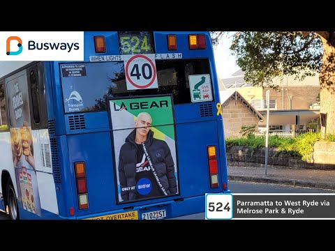 Busways Ryde 2102 ST Mercedes Benz O500LE CNG Custom Coaches CB60 EVOII Bus ride.