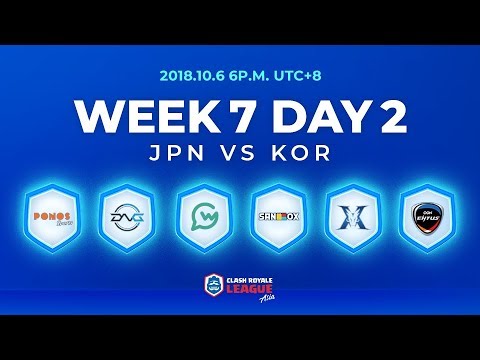 Clash Royale League Asia Season2 - Week 7 Day 2
