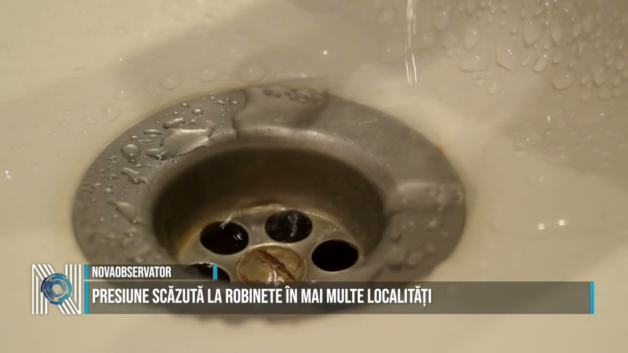 Presiune scăzută la robinete în mai multe localități