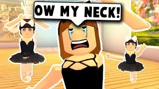 I BROKE MY NECK ON MY FIRST DAY OF BALLET SCHOOL! (Roblox Royal Ballet Academy) Roblox Roleplay