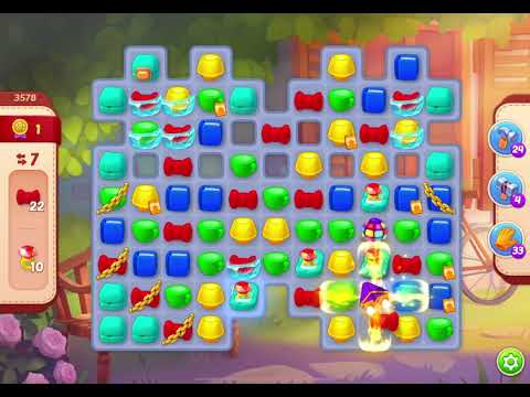 HomeScapes Level 3578 no boosters (16 moves)