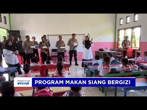 POLRES HALTIM BERBAGI MAKANAN GRATIS