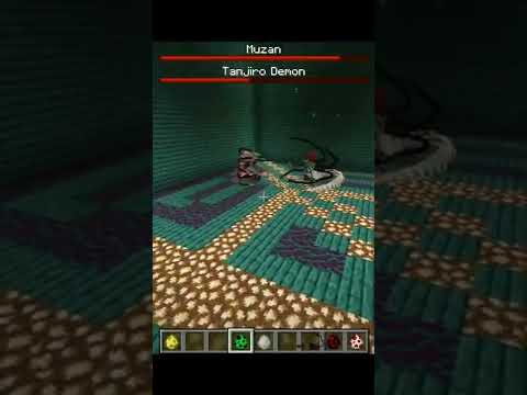 Muzan vs Demon Tanjiro In Minecraft Demon Slayer Mod