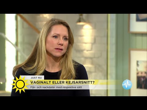 Föda vaginalt eller med kejsarsnitt?  - Nyhetsmorgon (TV4)