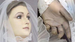 There Is A Disturbing Secret Behind This Bridal Shop Mannequin. And It Gave Me Goosebumps. video