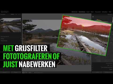 Met een grijsfilter fotograferen of toepassen in een fotobewerkingsprogramma