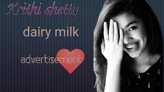 @Krithi shetty dairy milk add shoot before become 