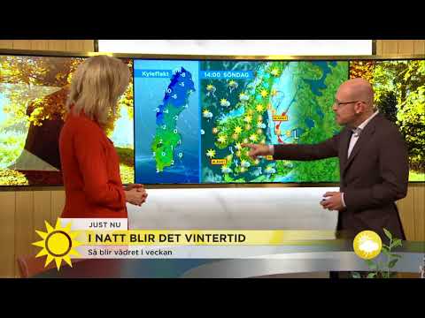 I natt blir det vintertid - Nyhetsmorgon (TV4)