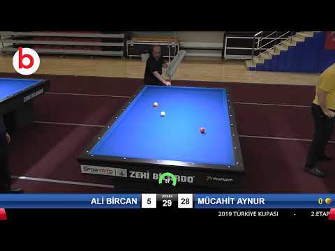 ALİ BİRCAN & MÜCAHİT AYNUR Bilardo Maçı - 2019 TÜRKİYE KUPASI 2.ETAP ERKEKLER-4.ÖN ELEME