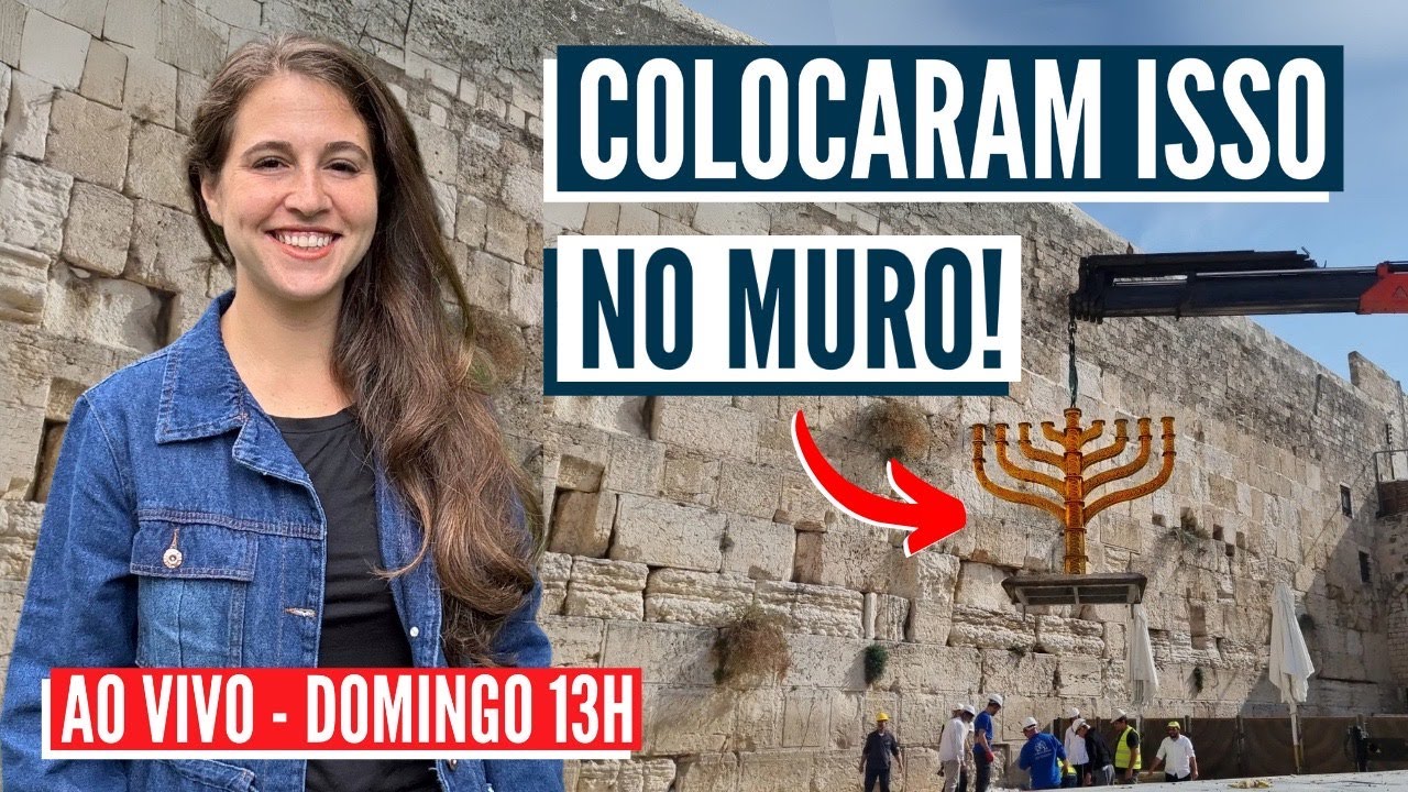 AO VIVO DO MURO DAS LAMENTAÇÕES! Israel com Aline
