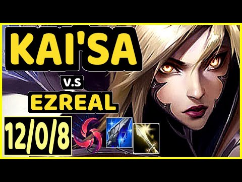 NUCLEAR (KAI'SA) vs EZREAL - 12/0/8 KDA BOTTOM ADC CHALLENGER GAMEPLAY - KR