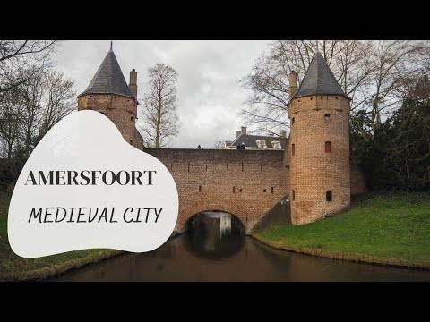 A Walk in Medieval Amersfoort, the Netherlands -- 4K