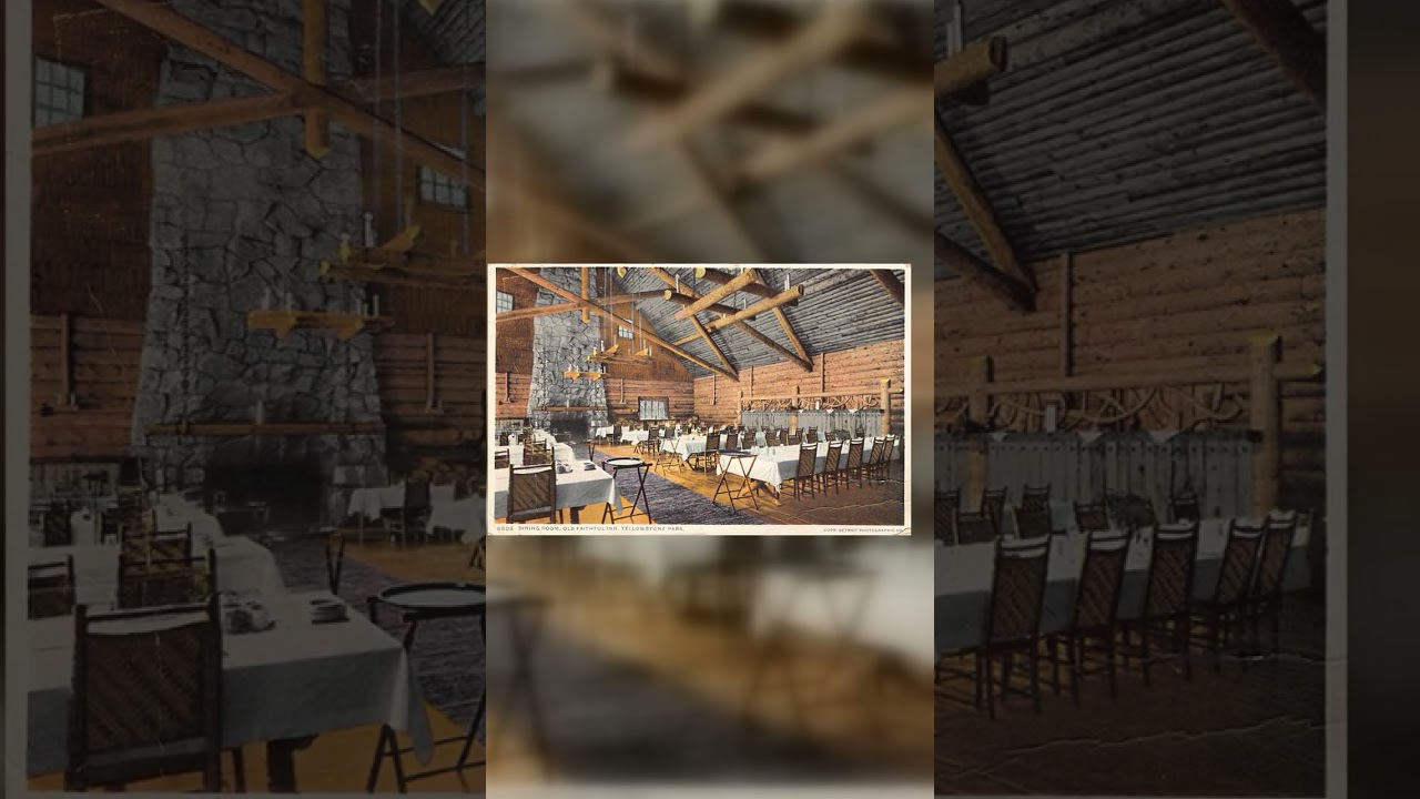 Detroit Publishing Co. Divided Back Postcard, Old Faithful Inn, Yellowstone, 1912 Video