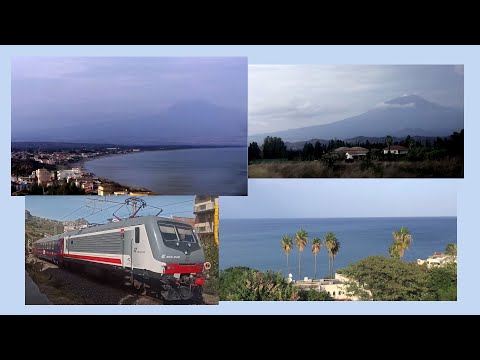 Trenitalia InterCity Notte ICN1963 #6: In Sicilia! Catania-Siracus with Mt Etna views 4/11/22