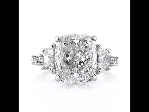 Mark Broumand - 5.40ct Cushion Cut Diamond Engagement Ring
