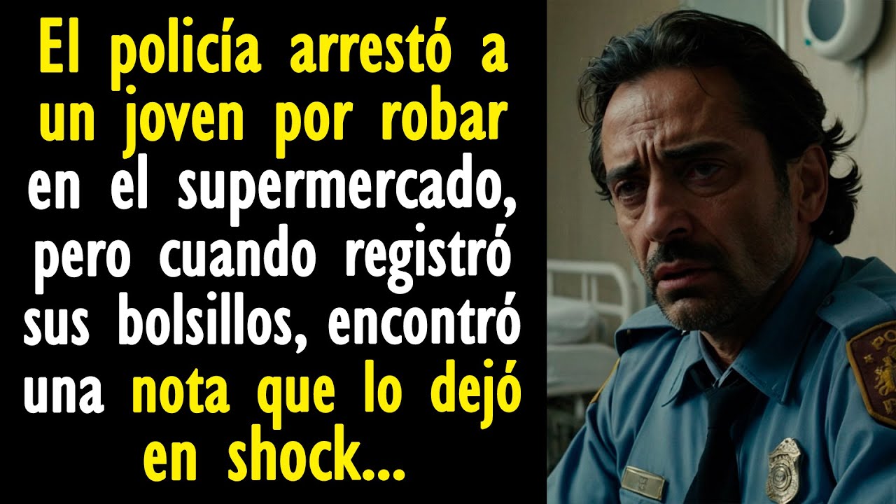 El policía arrestó a un joven por robar en el supermercado, pero cuando registró sus bolsillos...