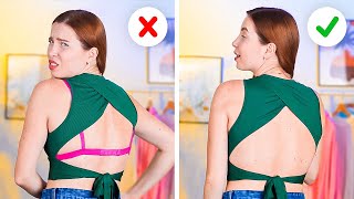 SMART CLOTHING HACKS AND TIPS FOR GIRLS IN ALL SITUATIONS