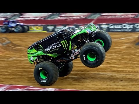Monster Jam Arlington 2021 Monster Energy (Todd LeDuc) WINNING Freestyle 03/27/21