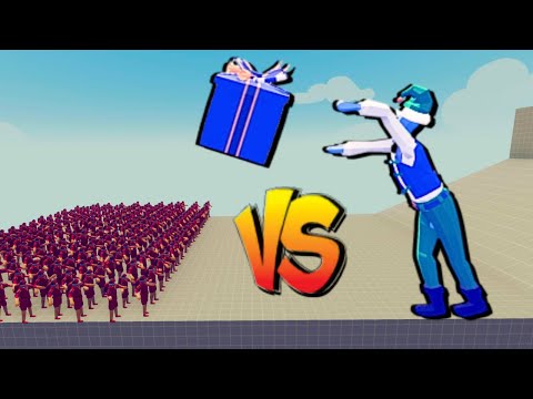 3x PRESENT ELF vs 50x EVERY ARMY - Totally Accurate Battle Simulator TABS
