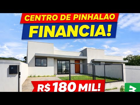 Casa Nova Moderna Financia no Centro Pinhalão R$180Mil 