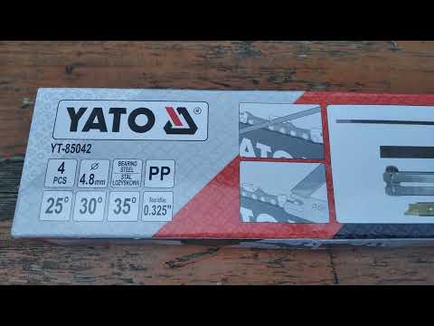 Набор для заточки цепей YATO 4.8 мм, 4 шт (YT-85042) Набор для заточки цепей YATO 4.8 мм, 4 шт (YT-85042)
