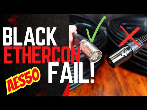 Black Ethercon Connectors – Hidden AES50 Problem - Behringer X32 / M32 / Wing