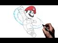 How To Draw Mario Step By Step Mario Galaxy
