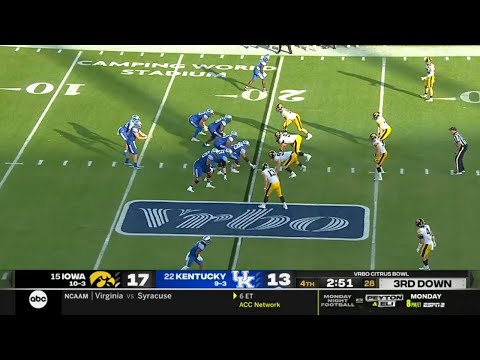 Iowa vs Kentucky CLOSE Ending | 2021 College Football