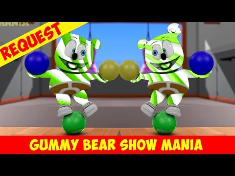 Happy Maroon Day (Mirror & Green Candy Cane Gummy Bear) Special Request - Gummy Bear Show MANIA