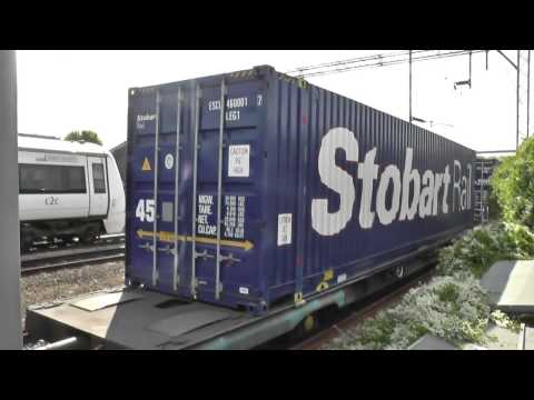 DRS 66434 Working 4L48 Daventry Drs Dirft2 to Purfleet Deep Wtr Wf (Flt) Passing Barking 23/06/2015