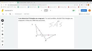 Practice Quiz - I can use triangle congruence (honors)