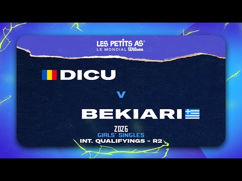 Les Petits As 2026 | Girls International Qualifications R2 | Natalia Maria DICU vs. Eirini BEKIARI