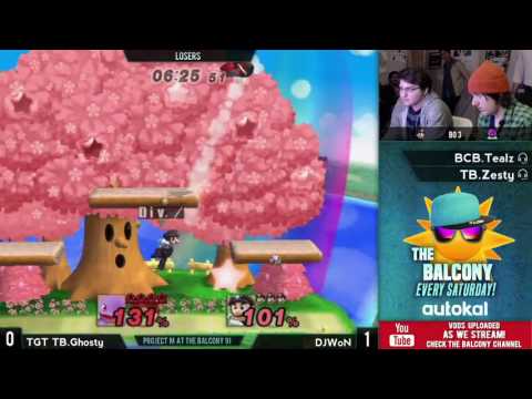 PM @ the Balcony 91 - Losers ft. TGT TB|Ghosty (Squirtle) VS DJWoN (Mario)