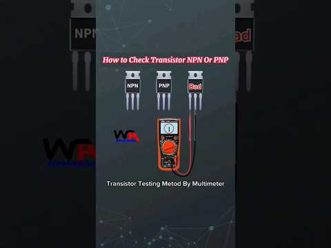 How to Check Transistor NPN or PNP #Transistor #transistors #diyelectronics