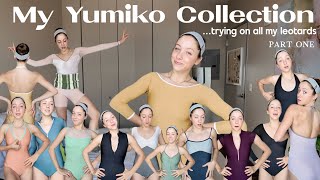 my Yumiko collection | trying on ALL of my leotards PART ONE | @linjer jewelry
