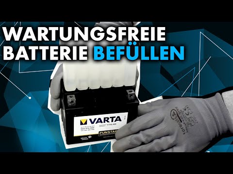 Anleitung: Wartungsfreie Motorrad Batterie befüllen