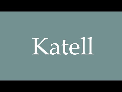 How to Pronounce ''Katell'' Correctly in French