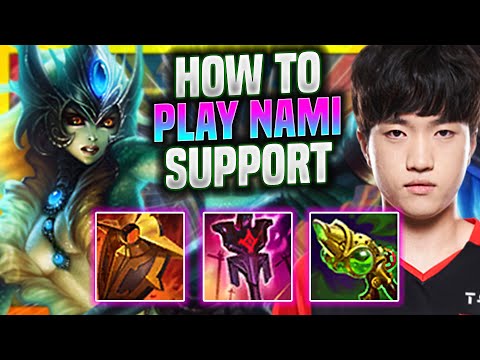 LEARN HOW TO PLAY NAMI SUPPORT LIKE A PRO! - T1 Keria Plays Nami Support vs Blitzcrank | Season 2022