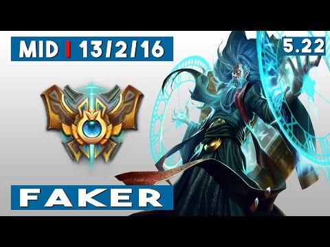SKT T1 Faker vs Scout | Zilean vs Ryze | Mid | Preseason 6 | Patch 5.22