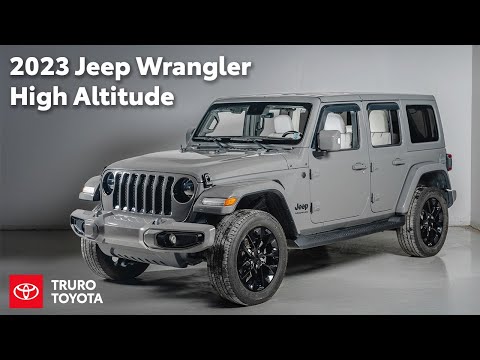 2023 Jeep Wrangler High Altitude 4 Door 4x4 in Gray for sale at Truro Toyota in Truro, NS