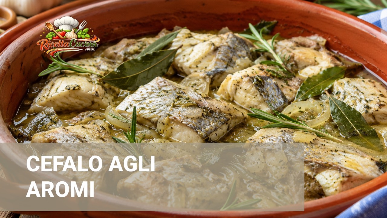 Anteprima video di Cefalo agli Aromi | Ricetta tradizionale di pesce con vino bianco ed erbe aromatiche